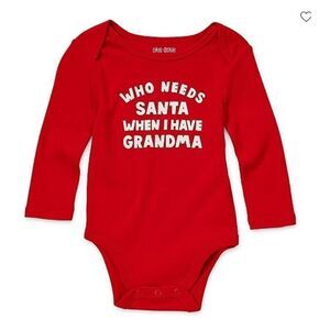 Who Needs Santa When Ive Got Grandma One Piece Size 24M Christmas New Okie Dokie